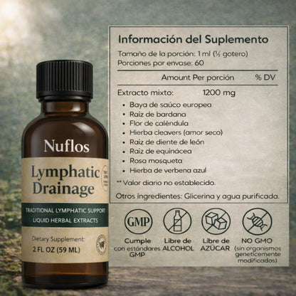 Nuflos® Drenaje Linfático Natural – Menos Hinchazón, Más Ligereza