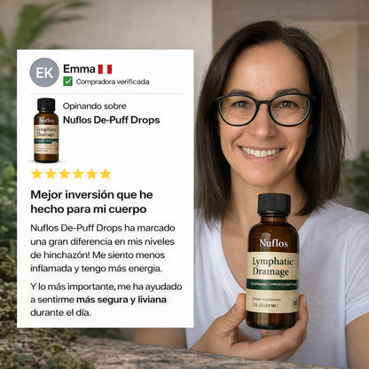 Nuflos® Drenaje Linfático Natural – Menos Hinchazón, Más Ligereza