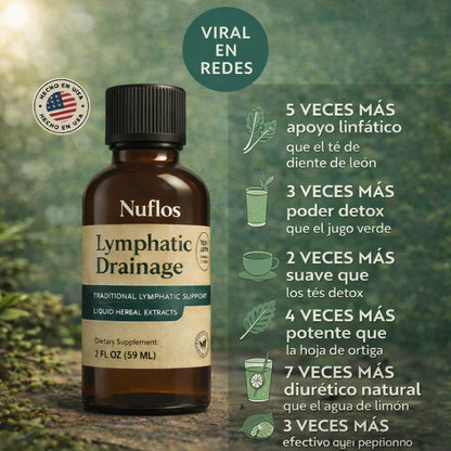 Nuflos® Drenaje Linfático Natural – Menos Hinchazón, Más Ligereza