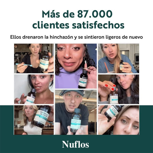 Nuflos® Drenaje Linfático Natural – Menos Hinchazón, Más Ligereza